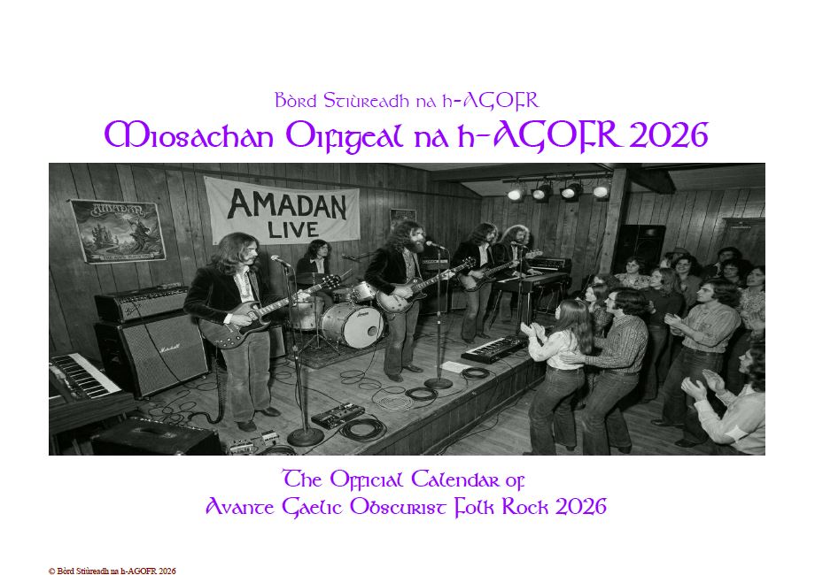 2026 AGOFR Calendar Cover